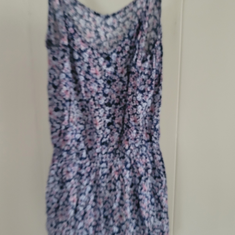 SO blue floral romper size small